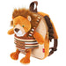 Lenny Lion reversible backpack with plush toy 25cm-2