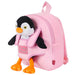 Peggie Penguin reversible backpack with plush toy 27cm-2