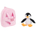 Peggie Penguin reversible backpack with plush toy 27cm-3