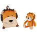 Lenny Lion reversible backpack with plush toy 25cm-4
