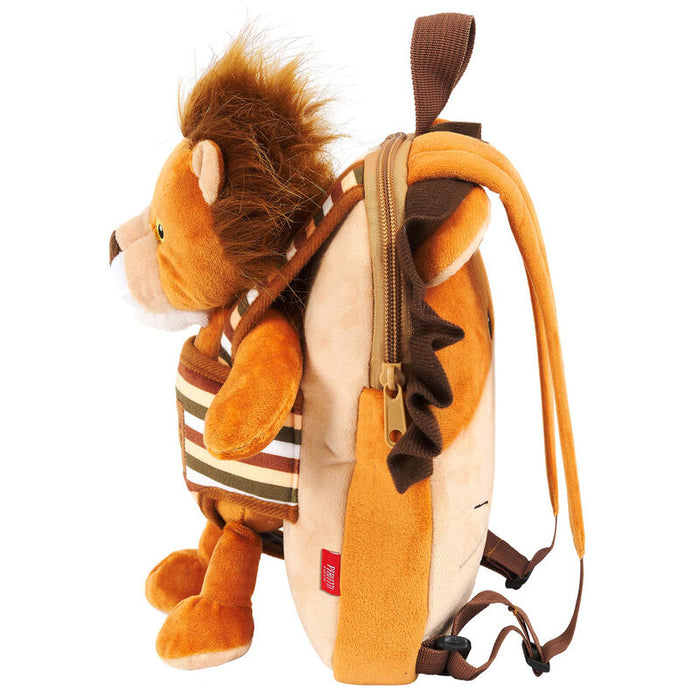 Lenny Lion reversible backpack with plush toy 25cm-6