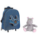 Holly Hypopotamo Trolley with plush toy 38cm-2