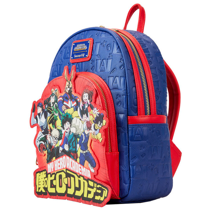 Loungefly My Hero Academia Group Debossed Logo backpack 26cm-1