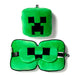 Relaxeazzz Minecraft Creeper travel pillow eye mask-0