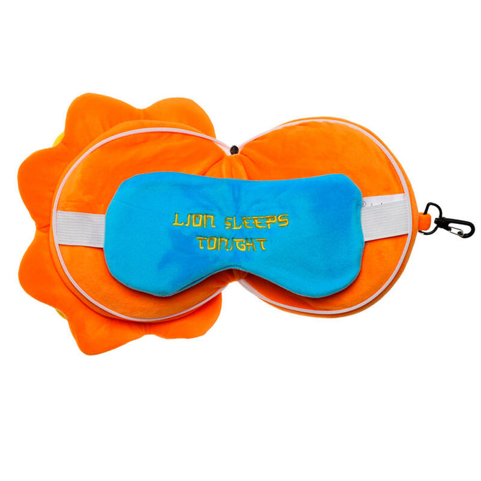 Relaxeazzz Adoramals Lion travel pillow eye mask-2
