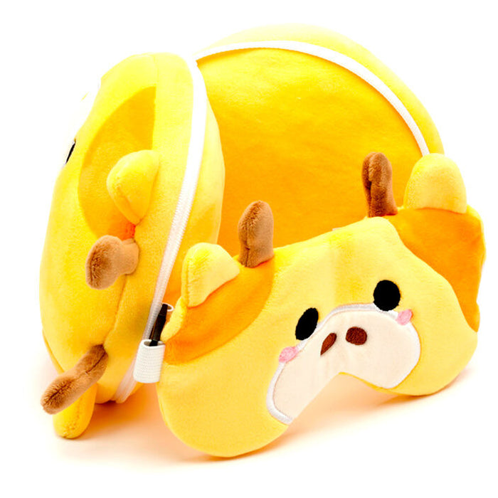 Relaxeazzz Giraffe travel pillow eye mask-3