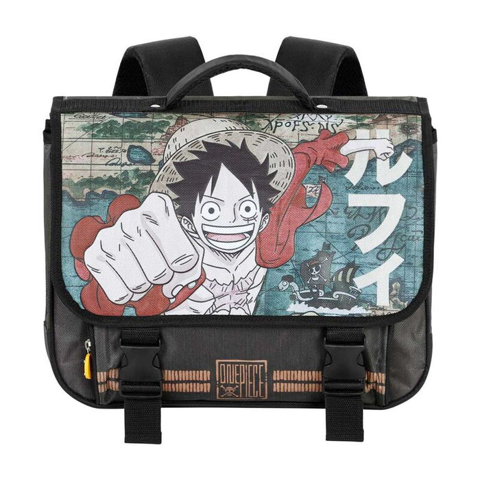 One Piece Map backpack schoolbag-1