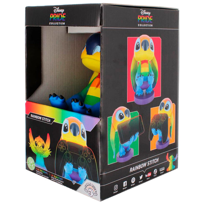 Disney Stitch Rainbow figure clamping bracket Cable guy 20cm-16