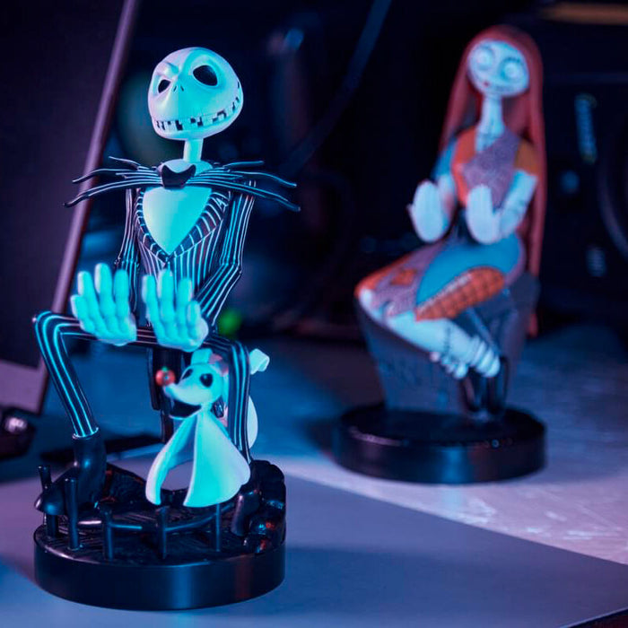Disney Nightmare Before Christmas Jack Skellington figure clamping bracket Cable guy 21cm-8