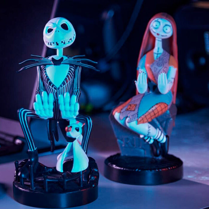 Disney Nightmare Before Christmas Jack Skellington figure clamping bracket Cable guy 21cm-9