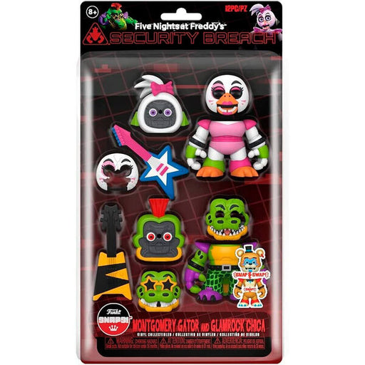 POP pack 2 figures Five Nights at Freddys Montgomery Gator and Glamrock Chica-1