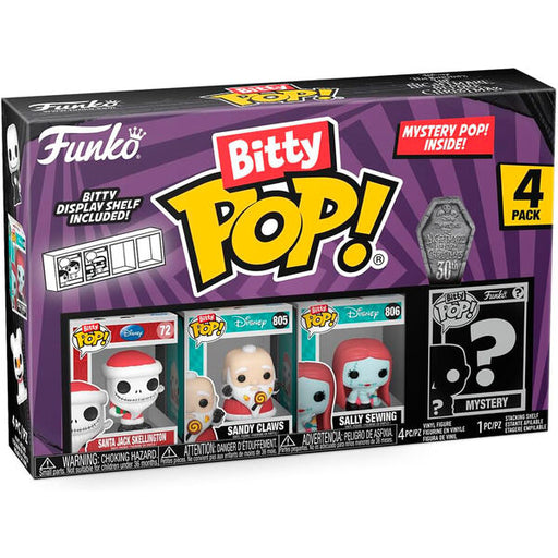 Blister 4 figures Bitty POP Disney Nightmare Before Christmas Santa Jack-0