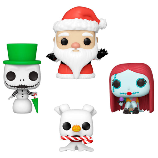 Pocket POP pack 4 figures Disney Nightmare Before Christmas Holiday Exclusive-0