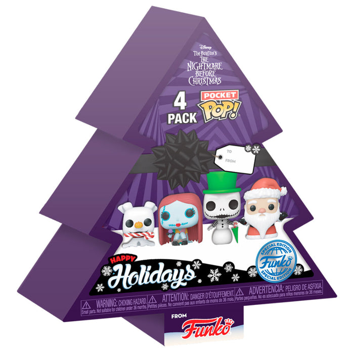 Pocket POP pack 4 figures Disney Nightmare Before Christmas Holiday Exclusive-1