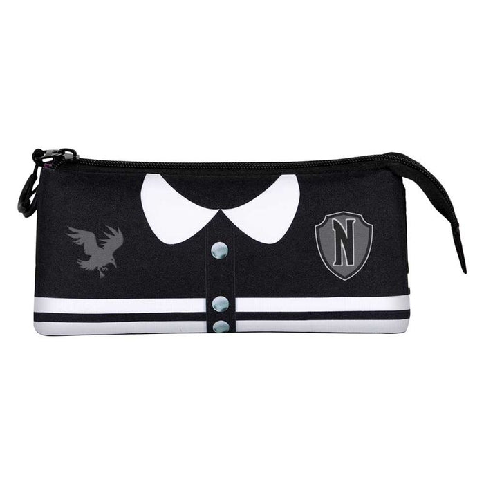 Wednesday Varsity triple pencil case-1