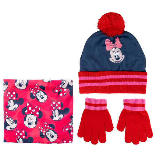 Disney Minnie snood hat gloves set-0