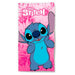 Disney Stitch Pink microfibre beach towel-0