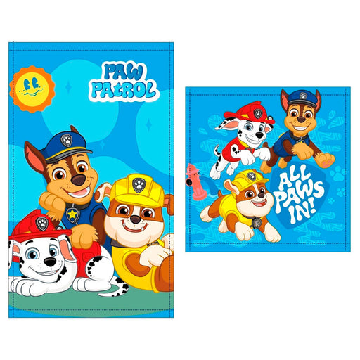 Paw Patrol set 2 cotton bath towels-0