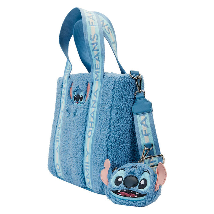 Loungefly Disney Stitch plush tote bag with coin bag-1