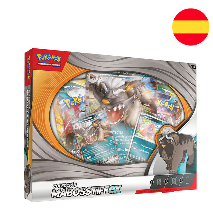 Spanish Pokemon Mabosstiff ex trading card game box-1