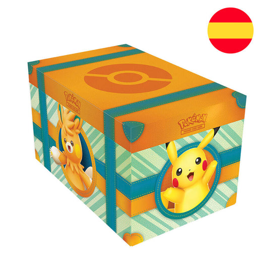 Spanish Pokemon Treasure chest collectable card game-1