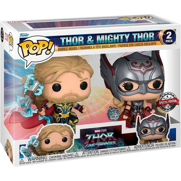 POP pack 2 figures Marvel Thor Love and Thunder Thor & Mighty Thor Exclusive-1
