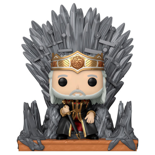 POP figure Deluxe House of the Dragon Viserys on the Iron Throne-0