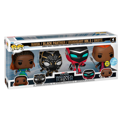 POP pack 4 figures Marvel Black Panther Wakanda Forever Exclusive-0