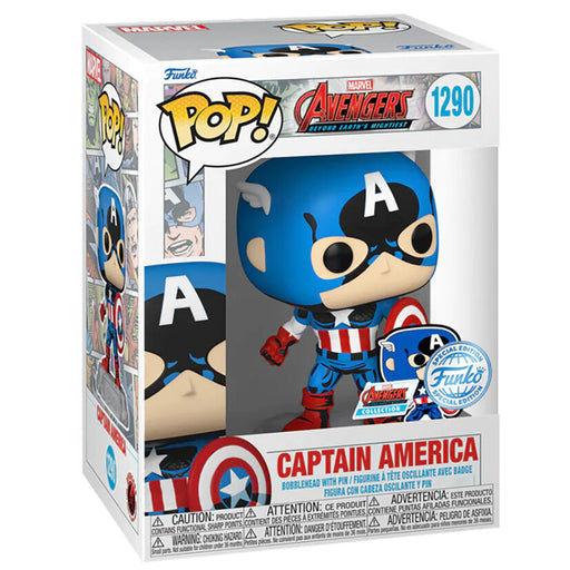 POP figure Marvel Los Vengadores Avengers Captain America Exclusive-0