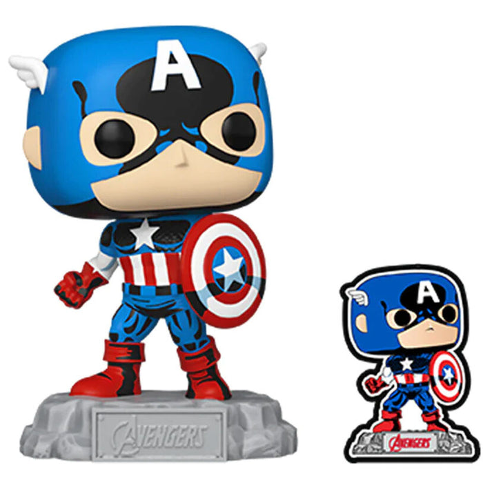 POP figure Marvel Los Vengadores Avengers Captain America Exclusive-1