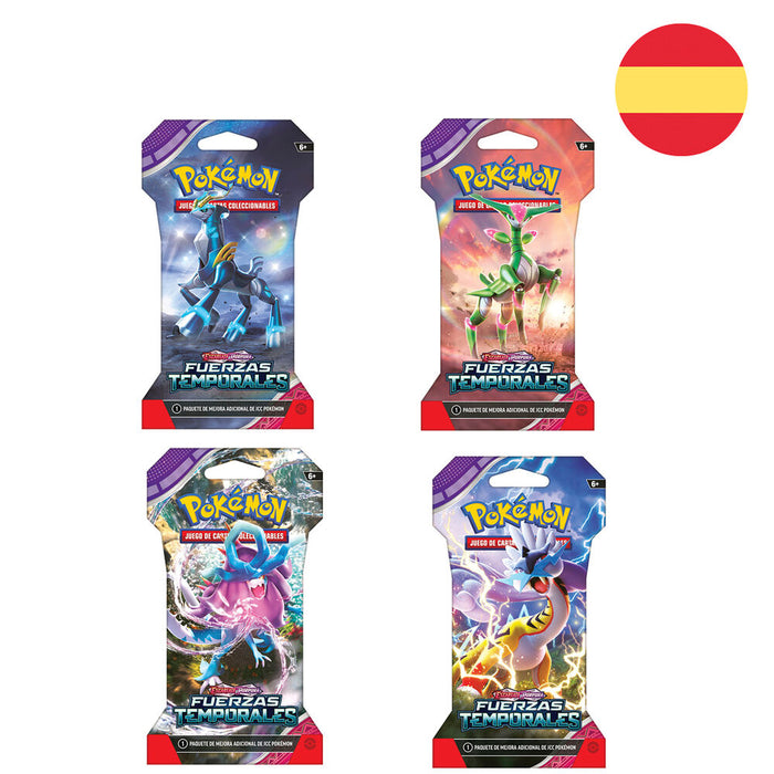 Spanish Pokemon Scarlet & Purple Temporary Forces collectible card game envelope-1