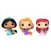 Carrot Pocket POP blister 3 figures Disney Princess Rapunzel Ariel Jasmin easter-0