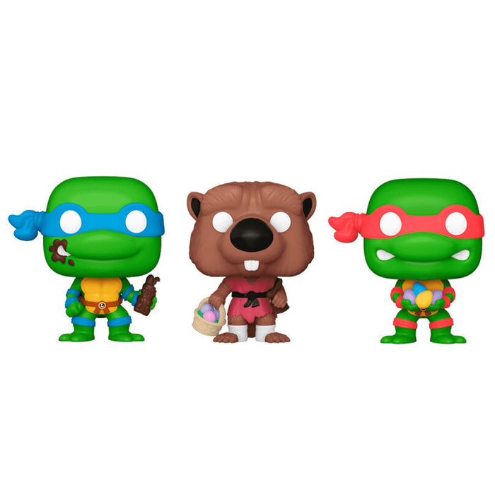 Carrot Pocket POP blister 3 figures Ninja Turtles Splinter Leonardo Raphael easter-1