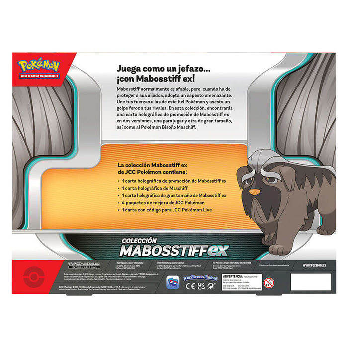 Spanish Pokemon Mabosstiff ex trading card game box-2