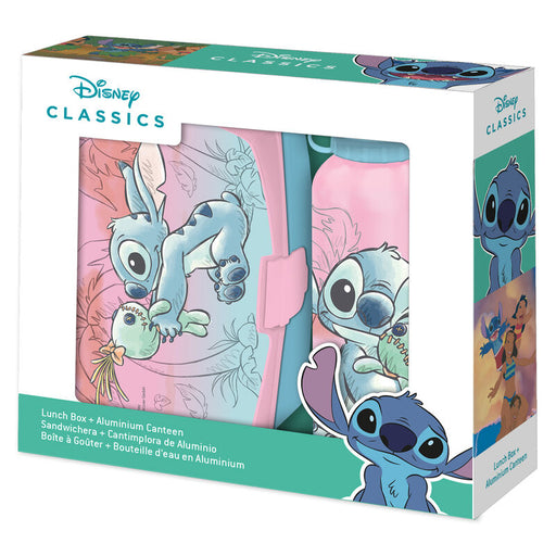 Disney Stitch lunch box + aluminium bottle set 500ml-1