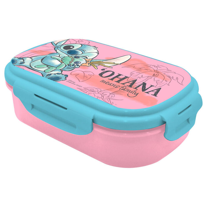 Disney Stitch lunch box + cutlery-0