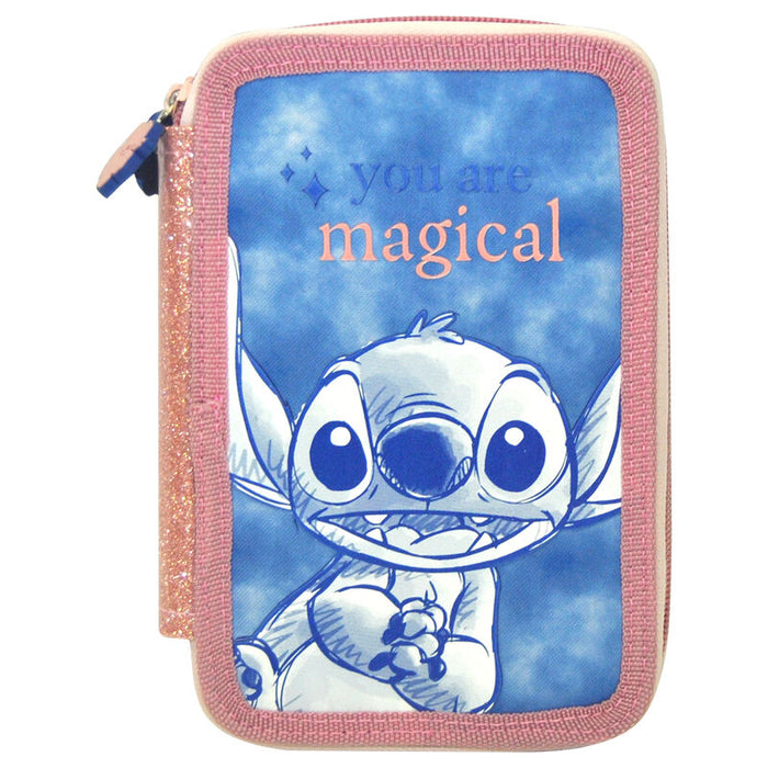 Disney Stitch triple pencil case-1