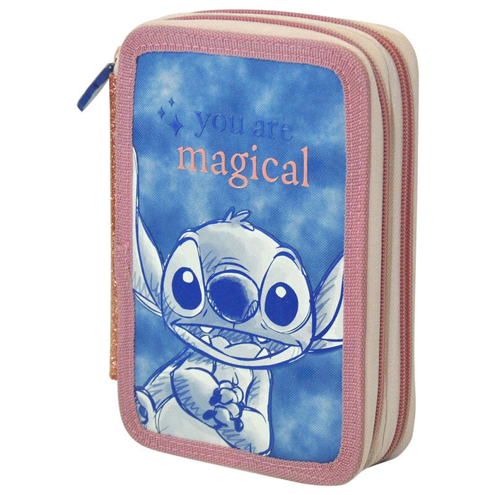 Disney Stitch triple pencil case-2
