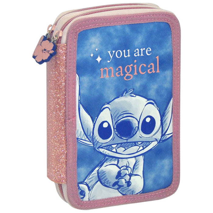 Disney Stitch triple pencil case-3