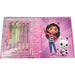 Gabbys Dollhouse notebook + 6 gel pens set-2