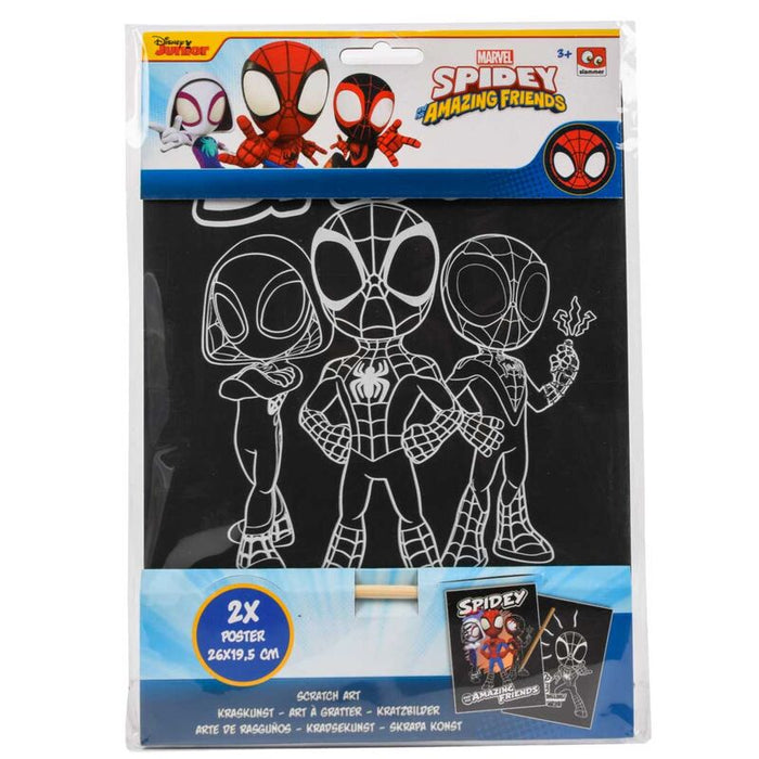 Marvel Spiderman scratching set-1