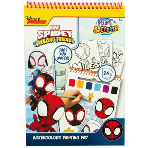 Marvel Spiderman watercolour painting pad-1