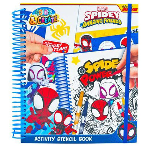 Marvel Spiderman activity stencil book-1