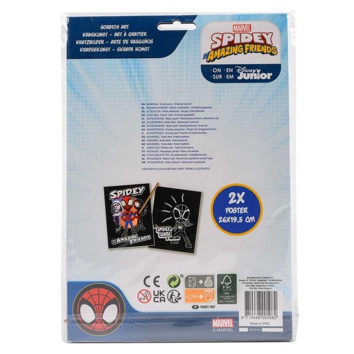 Marvel Spiderman scratching set-2