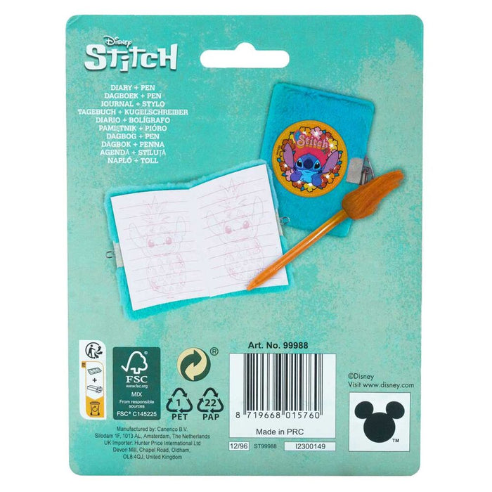 Disney Stitch Mini diary + pen-3