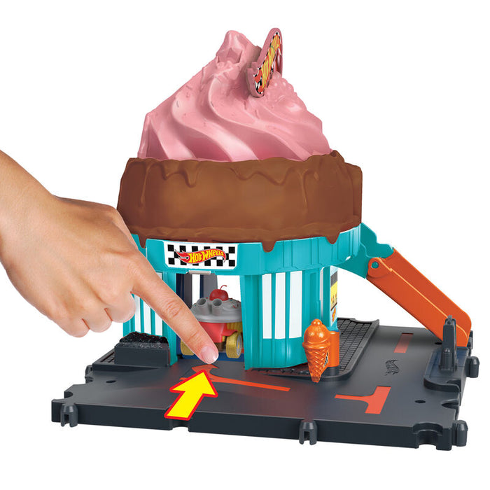 Hot Wheels City Downtown Ice Cream Swirl-3