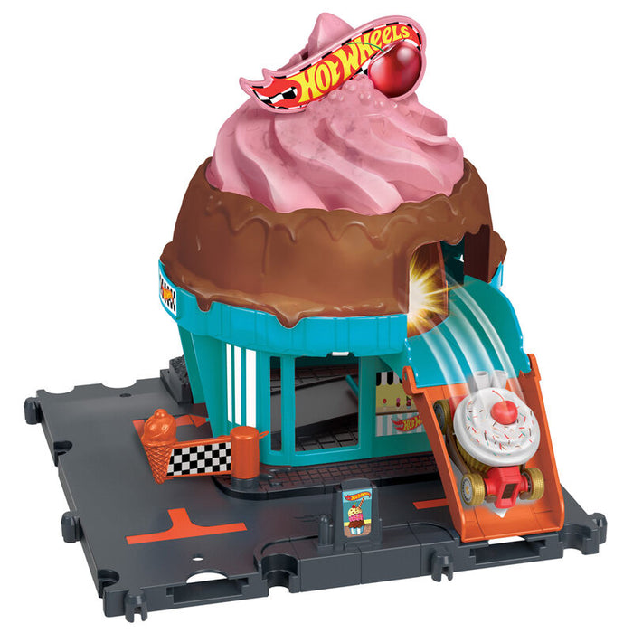 Hot Wheels City Downtown Ice Cream Swirl-4
