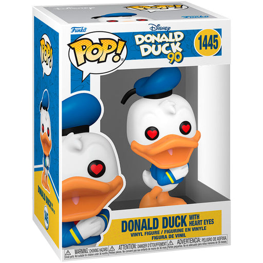 POP figure Disney 90th Anniversary Donald Duck with heart eyes-0