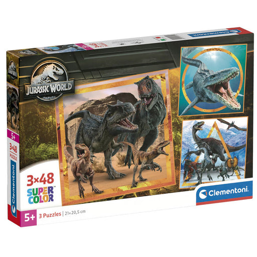 Jurassic World puzzle 3x48pcs-1