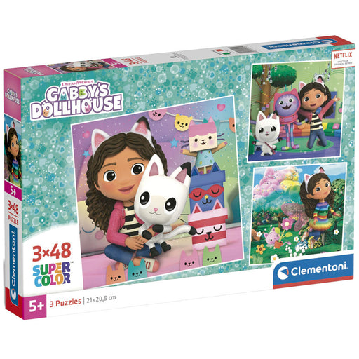 Gabbys Dollhouse puzzle 3x48pcs-1